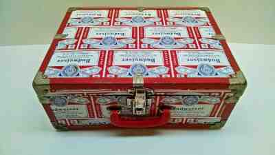 Vintage Budweiser Beer Can Suitcase - Unique!