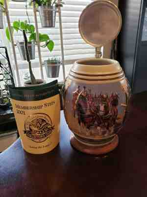 2001 Anheuser Busch Collectors Club Membership Stein LIVING THE LEGACY CB17