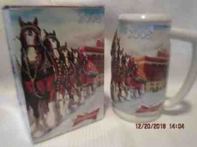 Budweiser Clydesdales Holiday Stein 75 Years Of Proud Tradition Christmas 2008