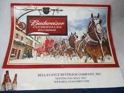 2013 Budweiser Clydesdales Calendar From Bellavance Beverage Co. NH Prints