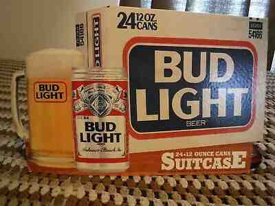 1985 Bud Light Beer store display advertisement cardboard sign 14