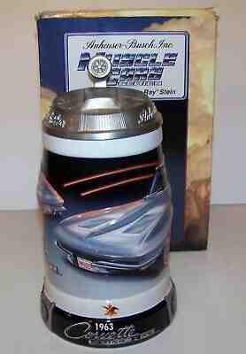 2003 ISSUED - 1963 CHEVOLET CORVETTE STINGRAY LIDDED STEIN -  CS- 598 W/ BOX HTF