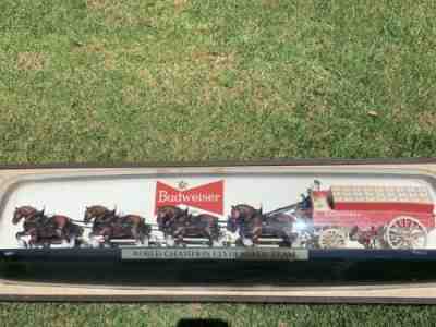 Budweiser Champion Clydesdale Team Light And Sign, Vintage 1960s