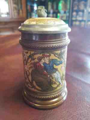 EXTREMELY RARE Anheuser-Busch Budweiser Stein - Mettlach made 1894