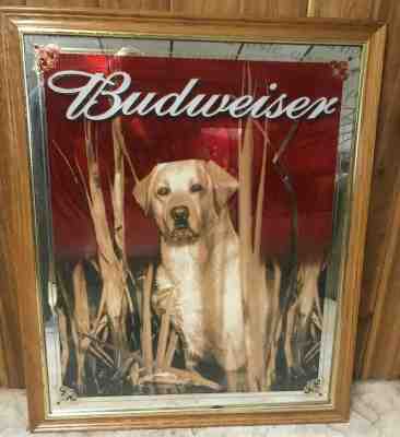 Budweiser Yellow Labrador Mirror Limited Edition (Rare) 