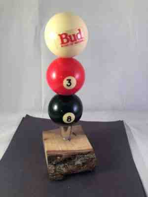 Budweiser Bud Billiards Balls Beer Tap Handle Figural Pool Balls Beer Tap Handle