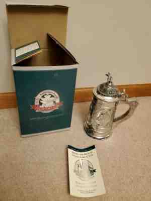 Budweiser Beer Stein 2001 Collectors Club 125th Anniversary Pewter CB20 Bud +Box