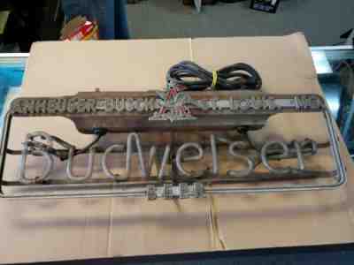 1950s ANHEISER-BUSCH (BUDWEISER) BEER NEON SIGN VERY RARE