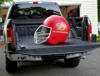 BUDWEISER FOOTBALL HELMET Bud Beer GIANT, Plastic, Hangable, man cave, bar, NFL