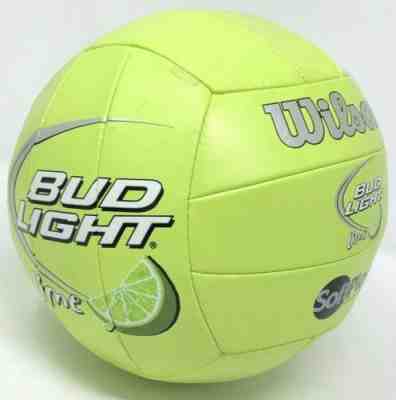 Bud Light Lime Wilson Volleyball Beach Games Ball RARE HTF Summer Green Beer