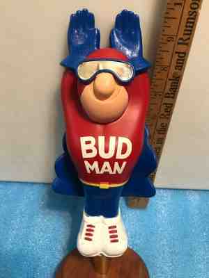 BUDWEISER BUDMAN beer tap handle. ST. LOUIS, MISSOURI