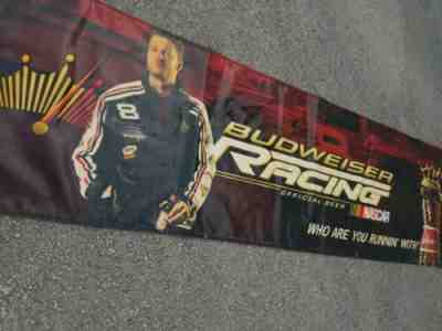 Nascar Dale Earnhardt Jr Budweiser Racing Bar Sign Banner Large 10ft x 3ft 2005