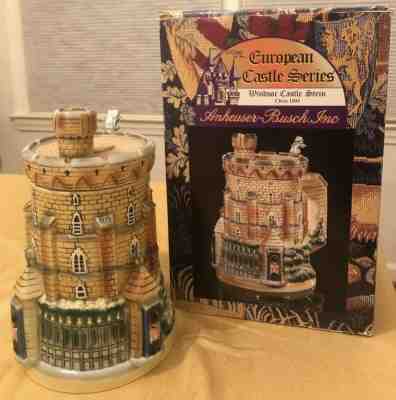 Anheuser-Busch Windsor Castle Stein CS528 In Box 2003 European Castle Series Ltd