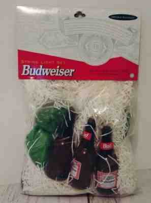 Budweiser Beer Bottle Frog String Light Set Sealed New Vtg Man Cave Tailgate Bar