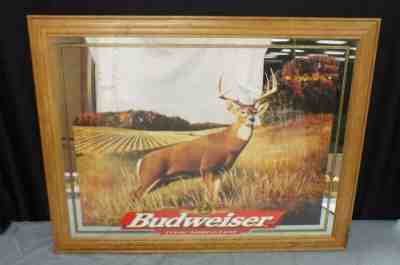 Budweiser Whitetail Deer Mirror Size 36" x 27 3/4