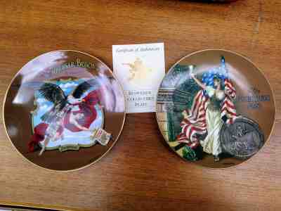 Anheuser Busch Budweiser Archives Series Collectible Plates Porcelain Americana