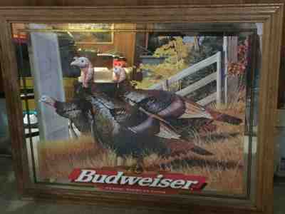 RARE BUDWEISER TURKEY MIRROR SIGN