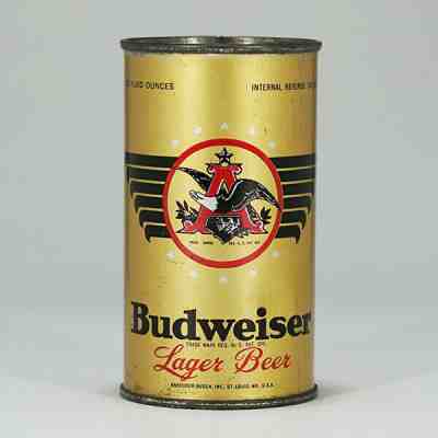 Budweiser Lager A Eagle Flat Top Beer Can Anheuser Busch St. Louis MO 44-2 -NICE