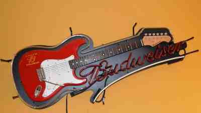 Budweiser Limited Edition Aria Electric Guitar Neon Sign