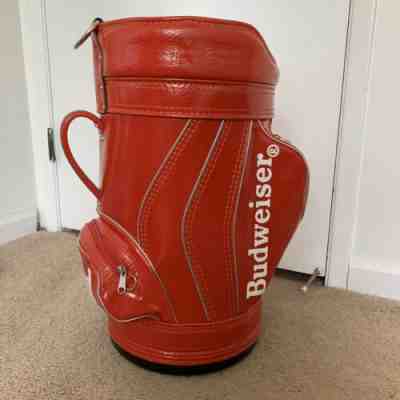 Mini Budweiser Golf Bag Den Caddy Made In USA Collectible Beer 20” Sports