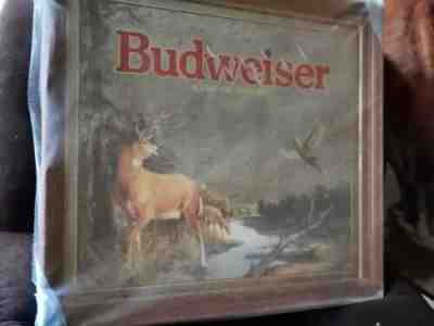 Vintage Budweiser Mirror Sign