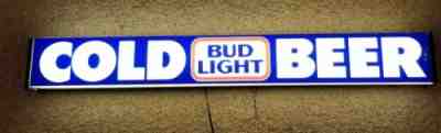 Rare 1984 Bud Light Cold Beer 48