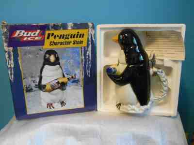 ANHEUSER-BUSCH BUD ICE PENGUIN STEIN  - NIB #6499