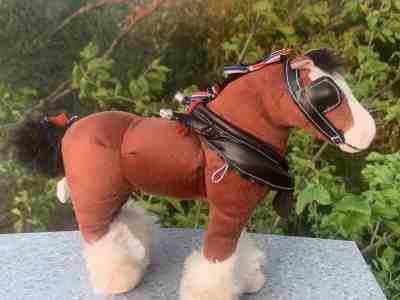 Vintage Budweiser Clydesdale Horse Plush Statue Figurine UNIQUE 9/12 OOAK ??sj8j