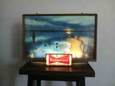 VTG Budweiser Light Up Sign Rare almost Perfect condition with Original hardware