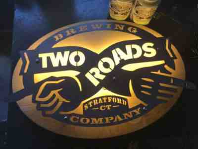 Two Roads Brewery Neon Bar Sign