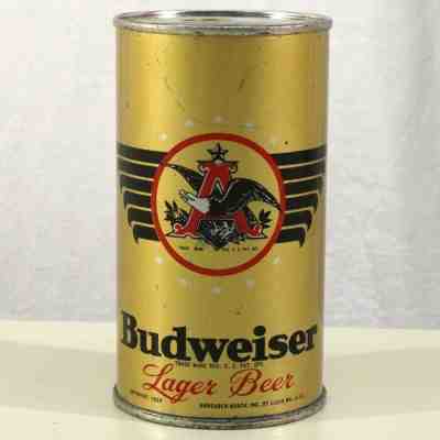 Budweiser Lager Beer Instructional Flat Top Can 141 Anheuser-Busch St. Louis MO