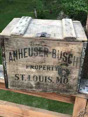 Original 1934 Anheuser Busch BUDWEISER Beer Wood Crate Pre-War Bottle Dividers