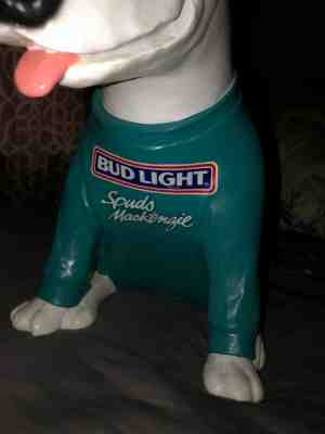 Spuds Mackenzie 1986 bud light lamp. Bull terrier