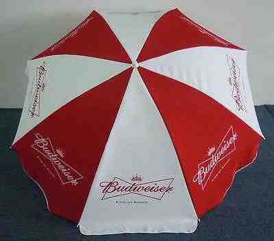 BUDWEISER BUD BEER LOGO LARGE BEACH STYLE UMBRELLA