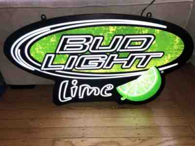 Brand New Bud Light Lime LED Light Bar Pub Neon Sign # 1049398 Man Cave