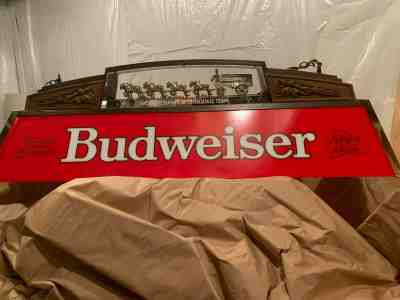 Vintage Budweiser Clydesdale Pool Table Light Lamp! Brand New in box!