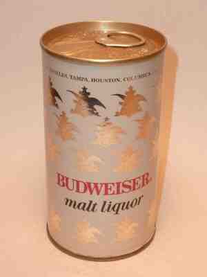 12oz Budweiser Malt Liquor Foil Label Test Can