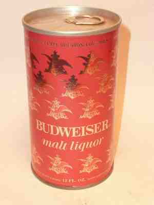 12oz Budweiser Malt Liquor Foil Label Test Can