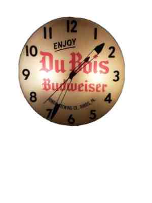 Du Bois Budweiser Illuminated Clock