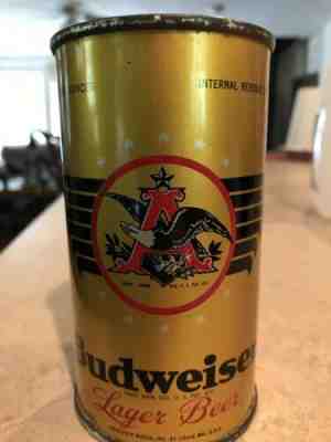 Budweiser Lager Beer Flat Top Can Anheuser-Busch St. Louis MO