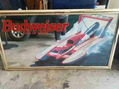 BUDWEISER MIRROR sign MISS BUDWEISER HYDROPLANE. 27