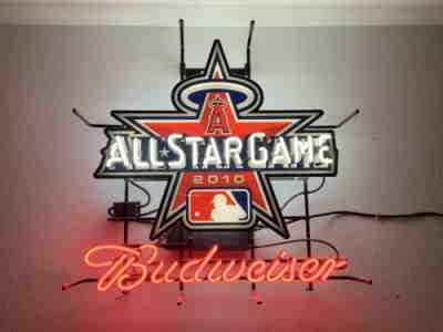 Los Angeles Angels Budweiser Neon Sign 2010 All-Star Game MLB Bar Man Cave