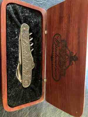 Rare Anheuser Busch Budweiser 125th Anniversary Stanhope Mulit tool knife