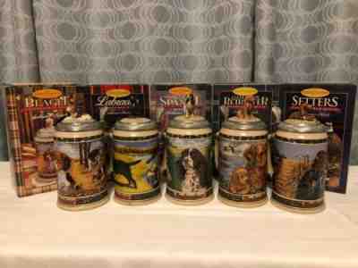 Set Of 5 Anheuser Busch HUNTER'S COMPANION Lidded 8 1/4