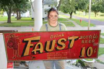 Rare Vintage Early 1900's Budweiser Faust 10c Bottled Beer 54