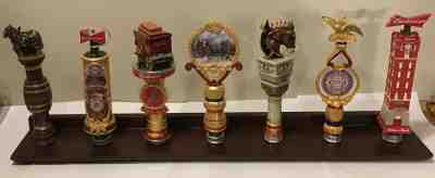 Hawthorne Village BUDWEISER LIMITED EDITION COLLECTION. 7 beer tap handles.