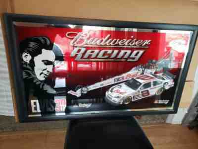 Elvis Presley 30th Dale Jr Budweiser Racing Bar Mirror Sign 37.5