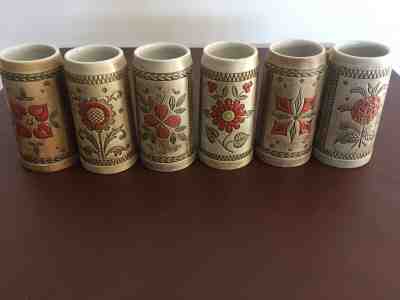  Budweiser Americano Complete Stein Set 1970's