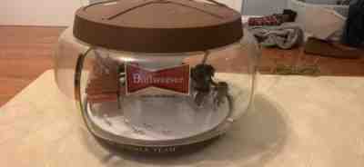 Budweiser Beer Bar Light Clydesdale Horses Beer Wagon Parade Rotating Carousel