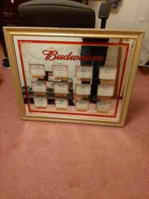 Budweiser American History Label Mirror 30